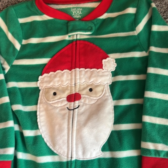 Simple Joys by Carter's Santa Fleece Sleeper with Footies 2T - Picture 2 of 6